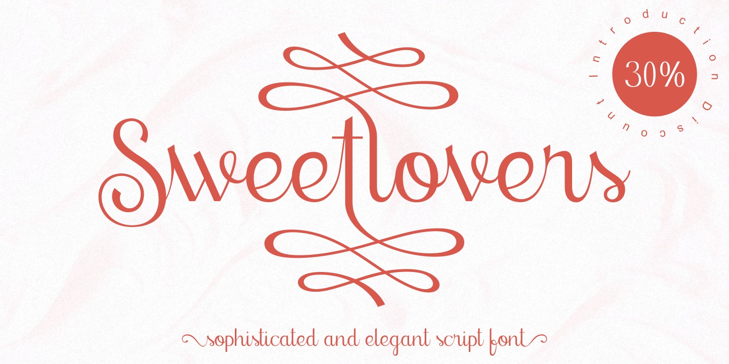 Пример шрифта Sweetlovers #13